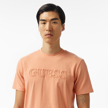  Guess Alphy Mid Organicetch 180 Erkek Turuncu T-Shirt