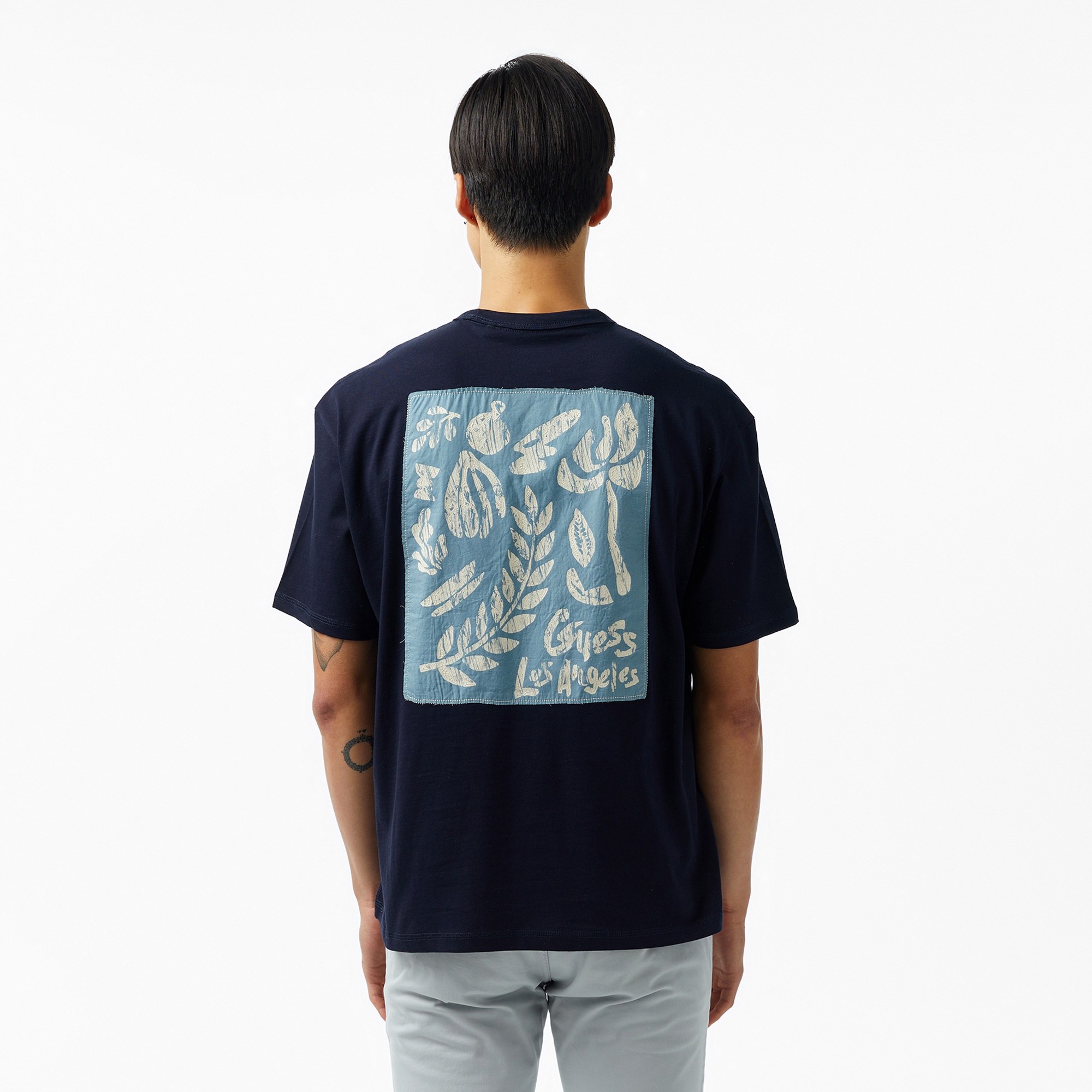 Guess Erkek Lacivert T-Shirt