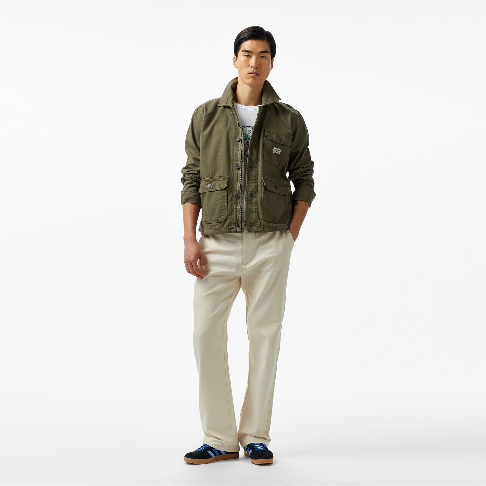 Guess Parka Eco Org Classic Rg Twill340 Erkek Haki Parka