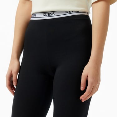  Guess New Aline Leggings 4 Eco Modal-Cotton Kadın Siyah Tayt