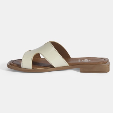  Kadın Bej Rugan Terlik