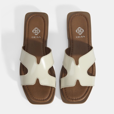  Kadın Bej Rugan Terlik