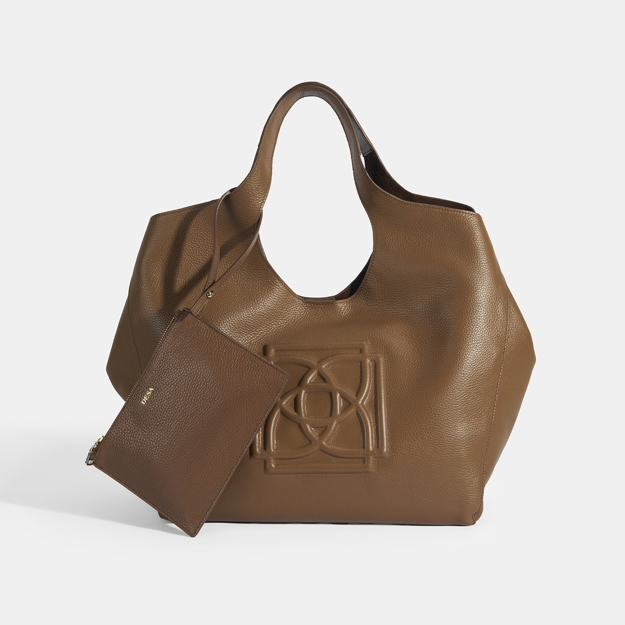 Kadın Turuncu Deri Hobo Çanta