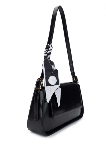  Tamer Tanca Kadın Vegan Siyah Omuz Çanta
