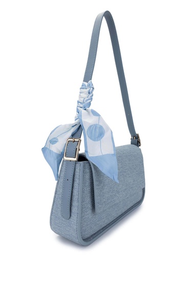  Tamer Tanca Kadın Vegan Mavi Omuz Çanta