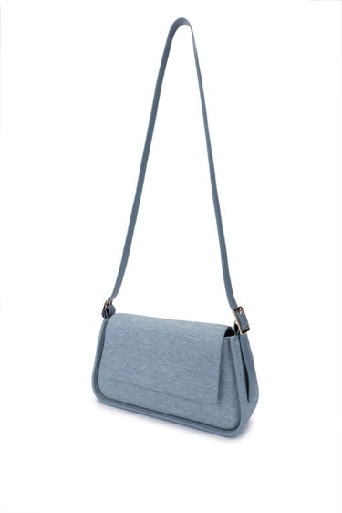  Tamer Tanca Kadın Vegan Mavi Omuz Çanta