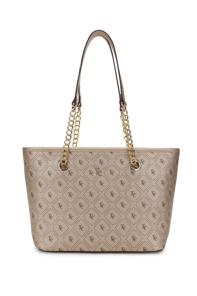  Tamer Tanca Kadın Vegan Altın Omuz Çanta