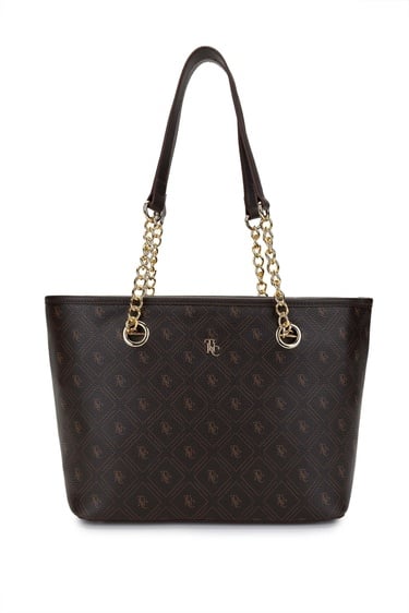  Tamer Tanca Kadın Vegan Kahverengi Omuz Çanta