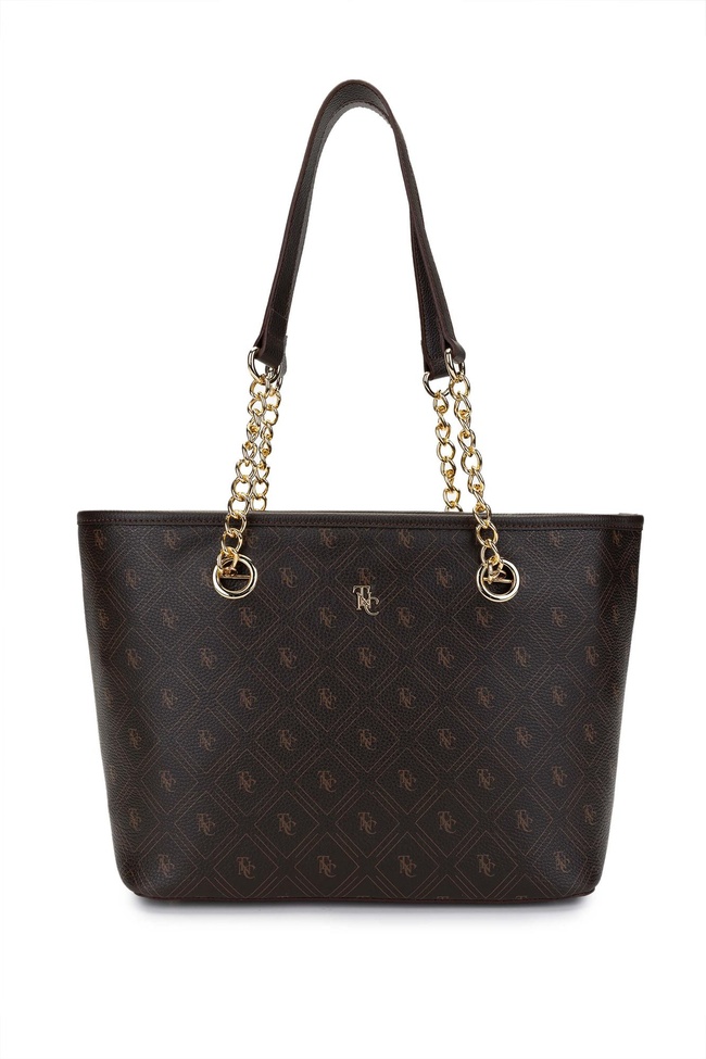  Tamer Tanca Kadın Vegan Kahverengi Omuz Çanta