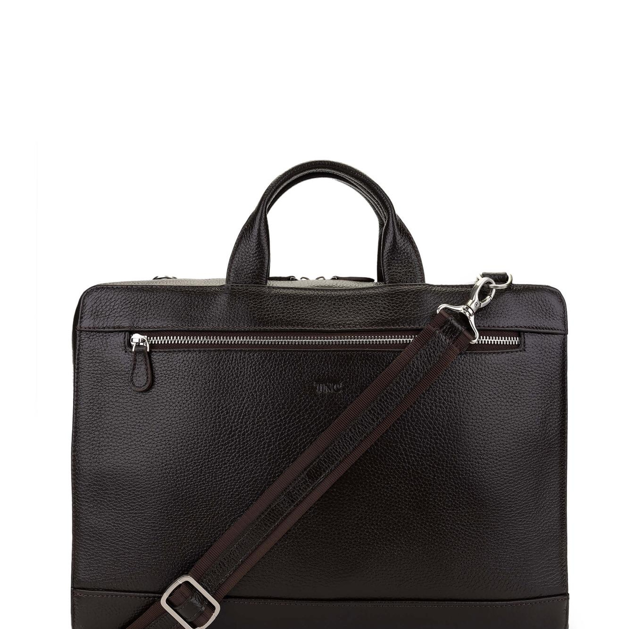 Tamer Tanca Erkek Hakiki Deri Kahverengi Evrak Çantası