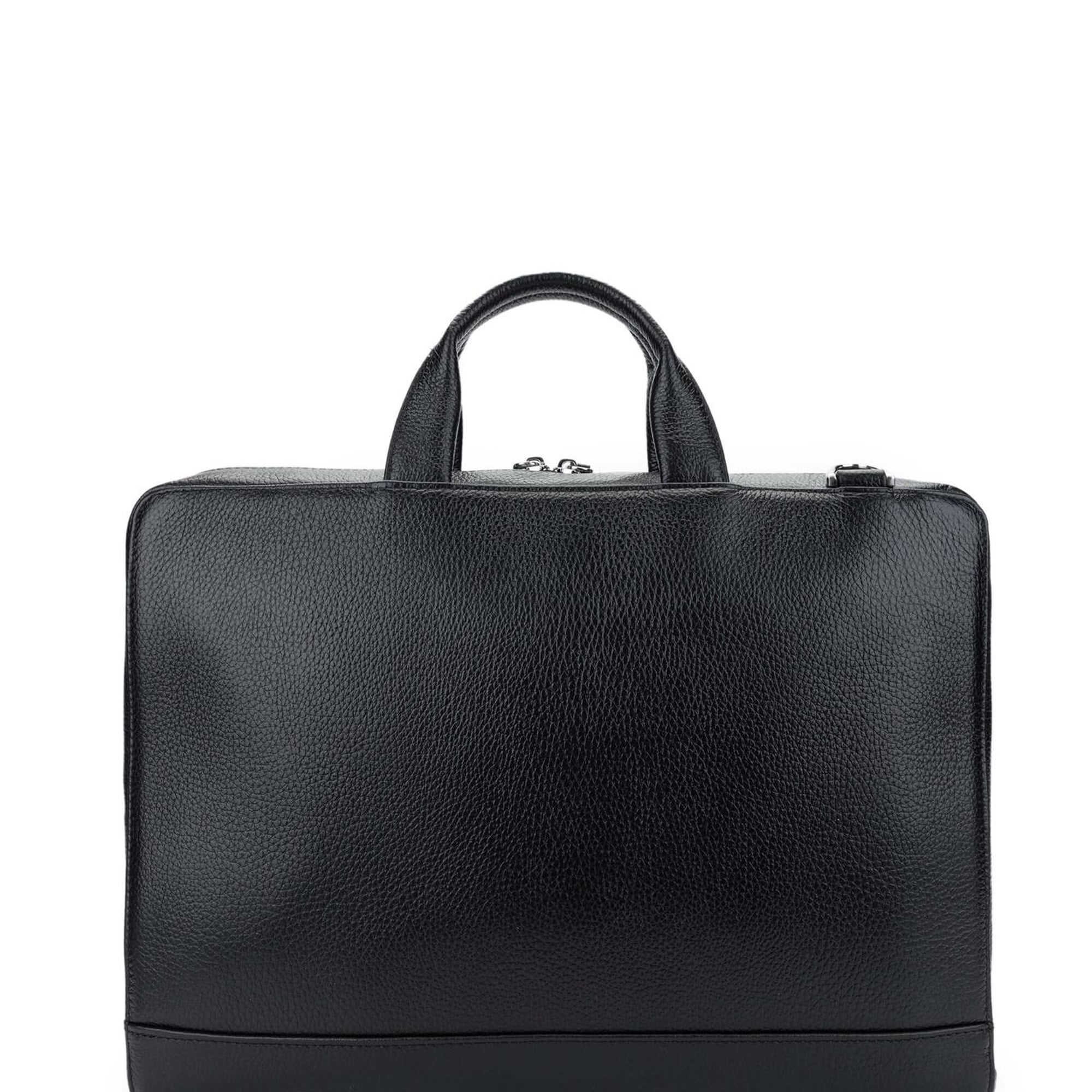 Tamer Tanca Erkek Hakiki Deri Siyah Floter Evrak Çantası