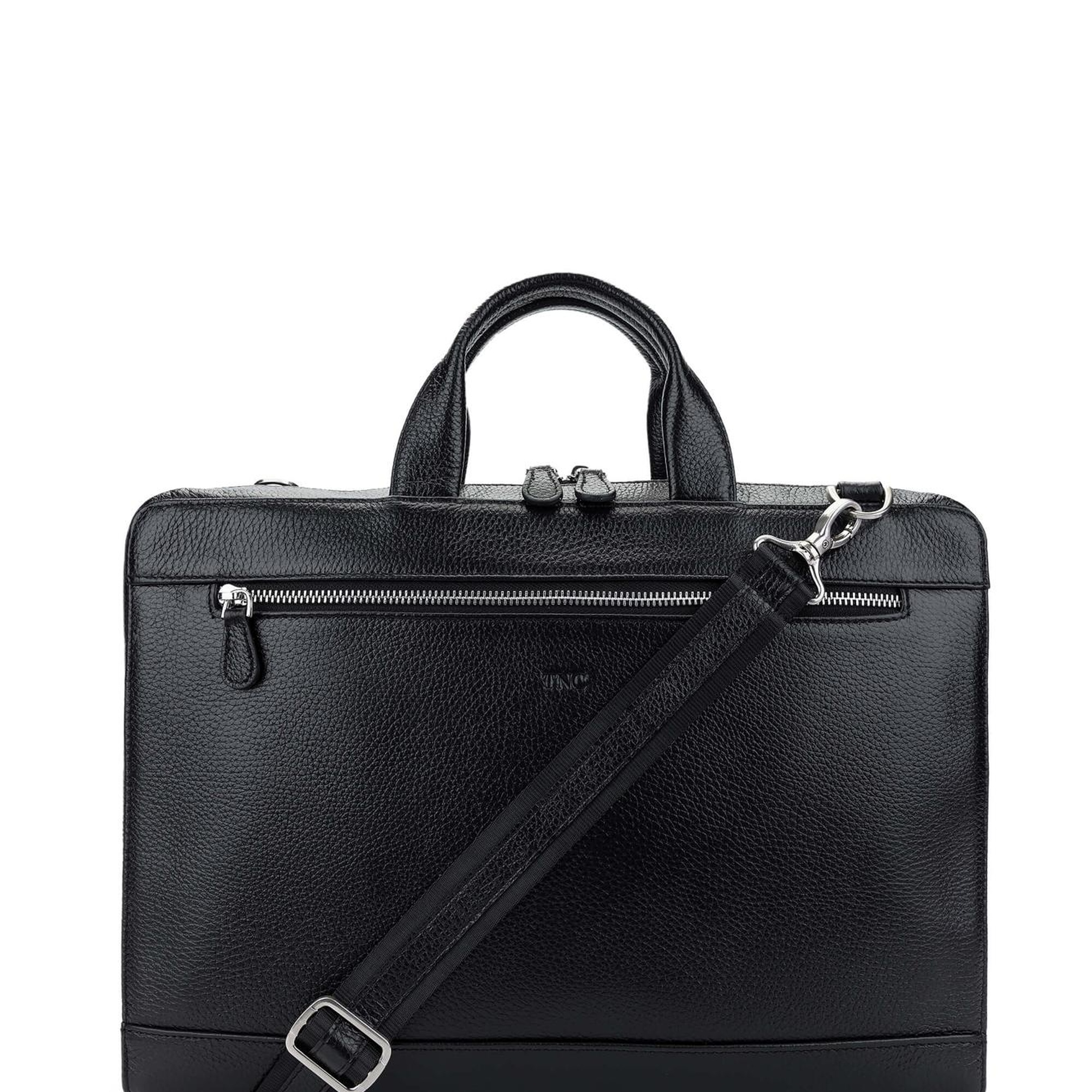 Tamer Tanca Erkek Hakiki Deri Siyah Floter Evrak Çantası