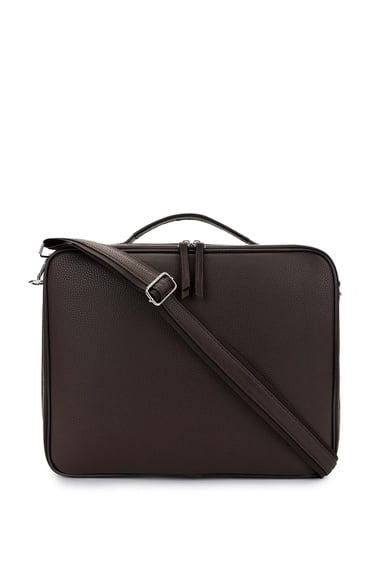  Tamer Tanca Erkek Vegan Kahverengi Evrak Çantası