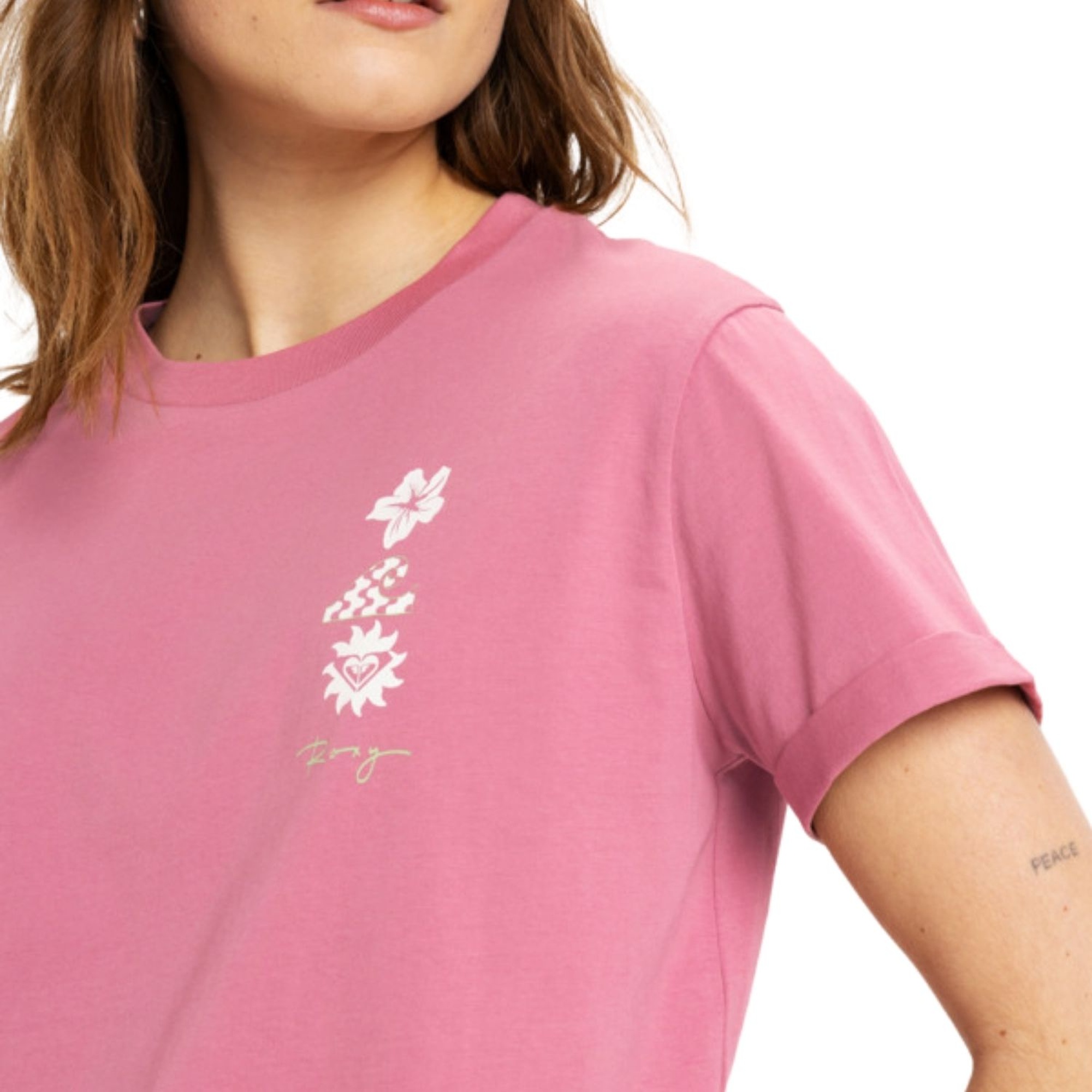 Roxy Oceanregular Art Kadın Pembe Tişört