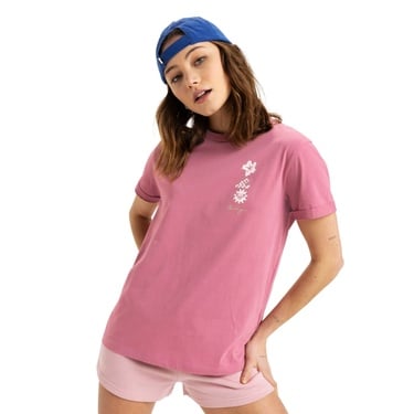  Roxy Oceanregular Art Kadın Pembe Tişört