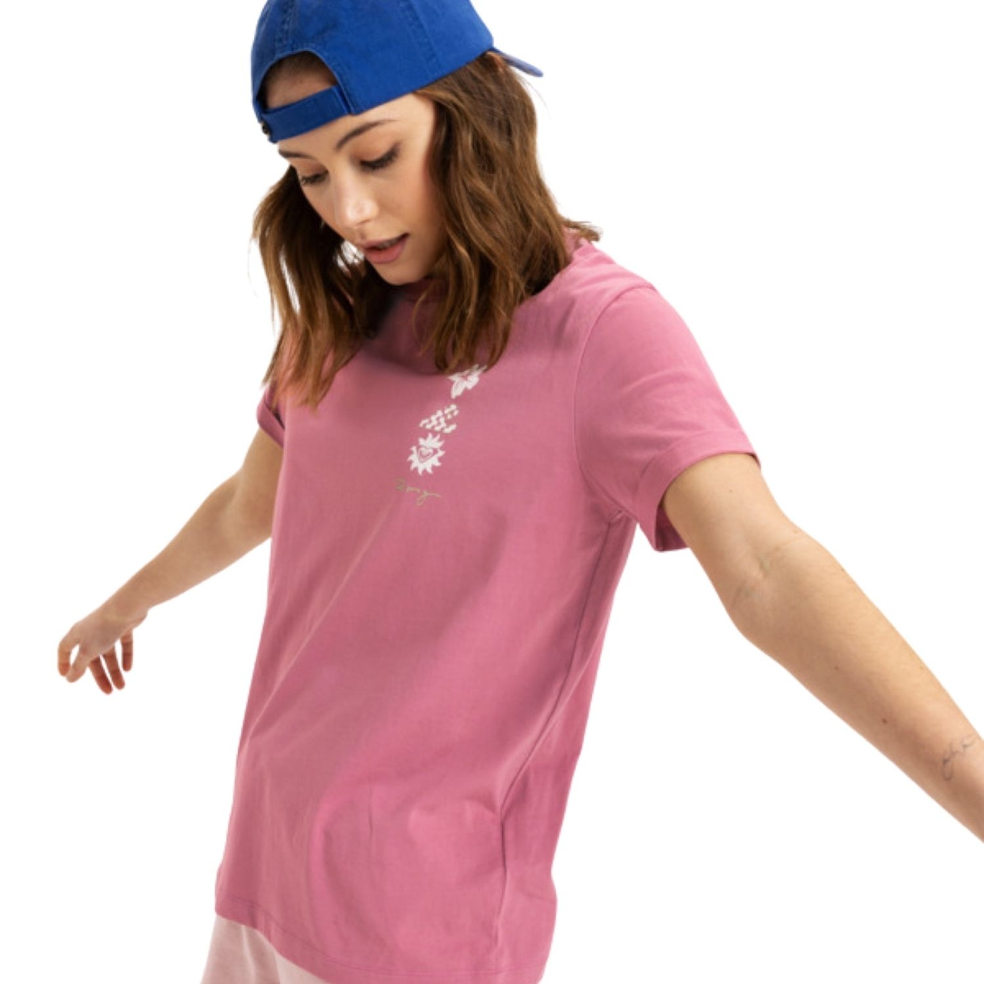 Roxy Oceanregular Art Kadın Pembe Tişört