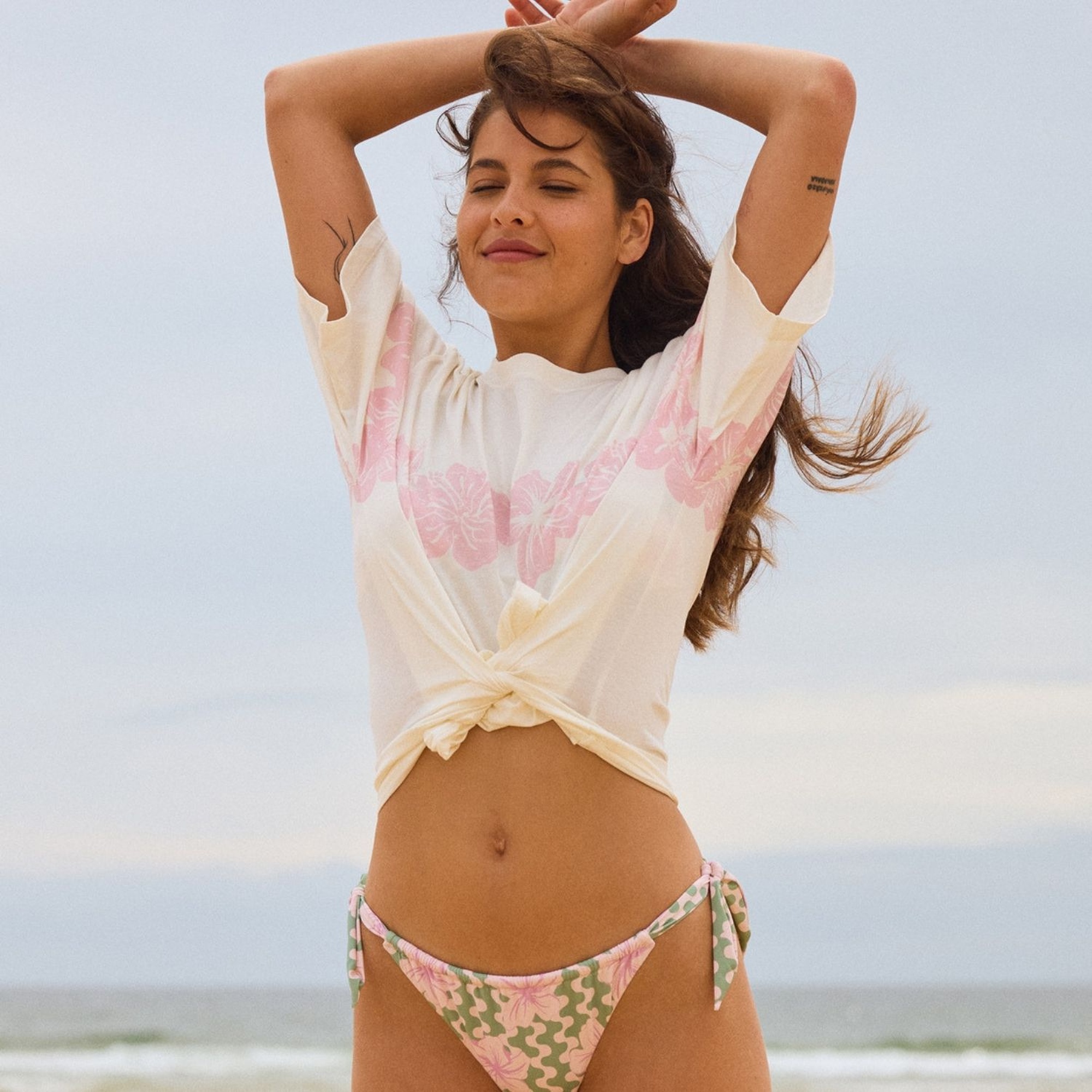 Roxy Hangloose Placed Kadın Beyaz Tişört