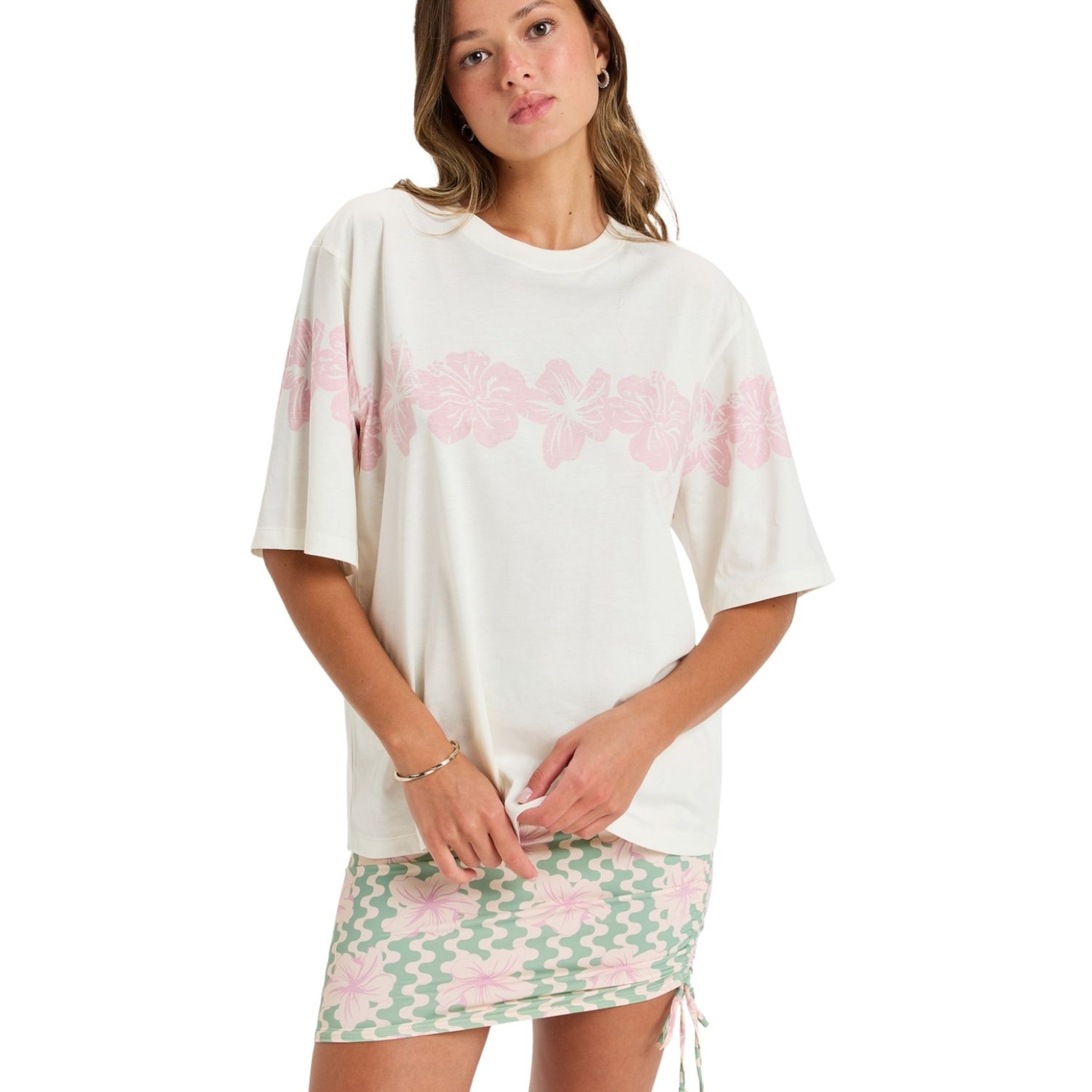 Roxy Hangloose Placed Kadın Beyaz Tişört