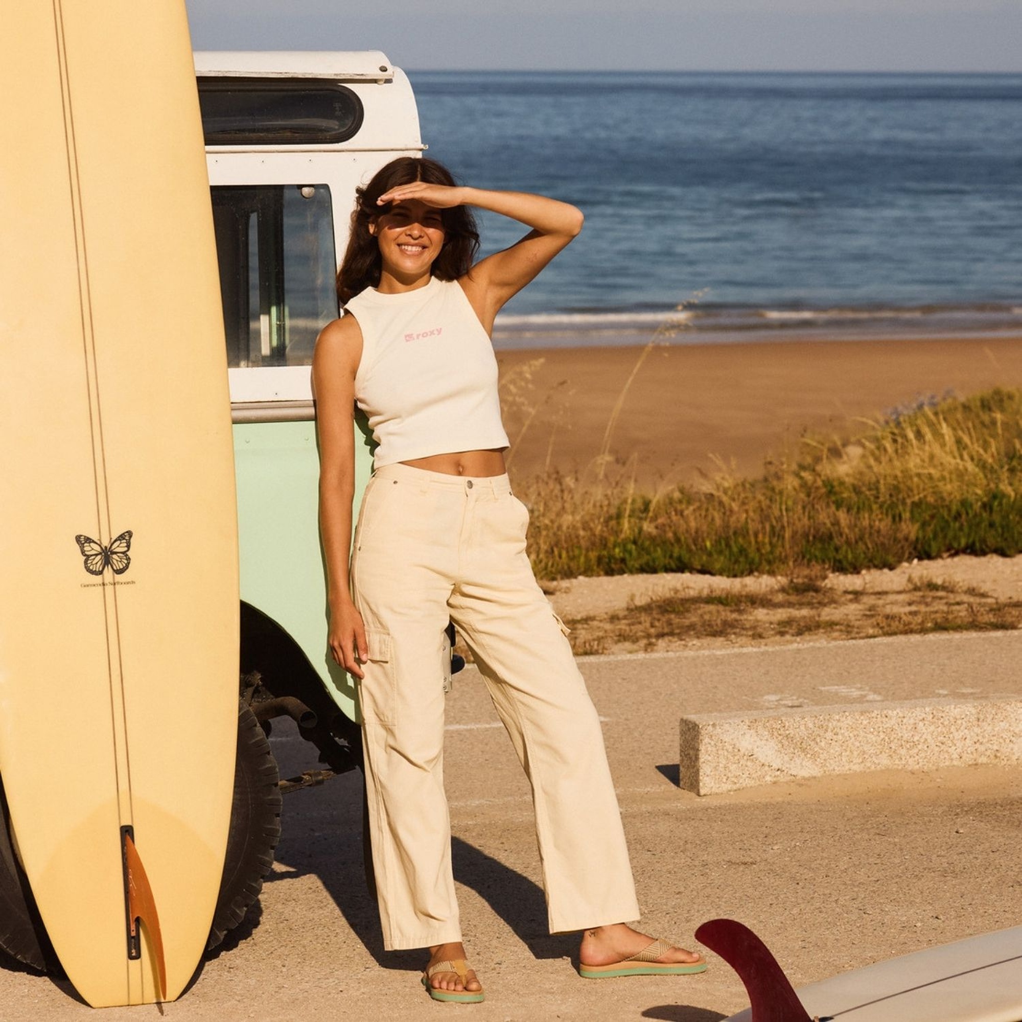 Roxy Iconic Days Kadın Beyaz Tişört