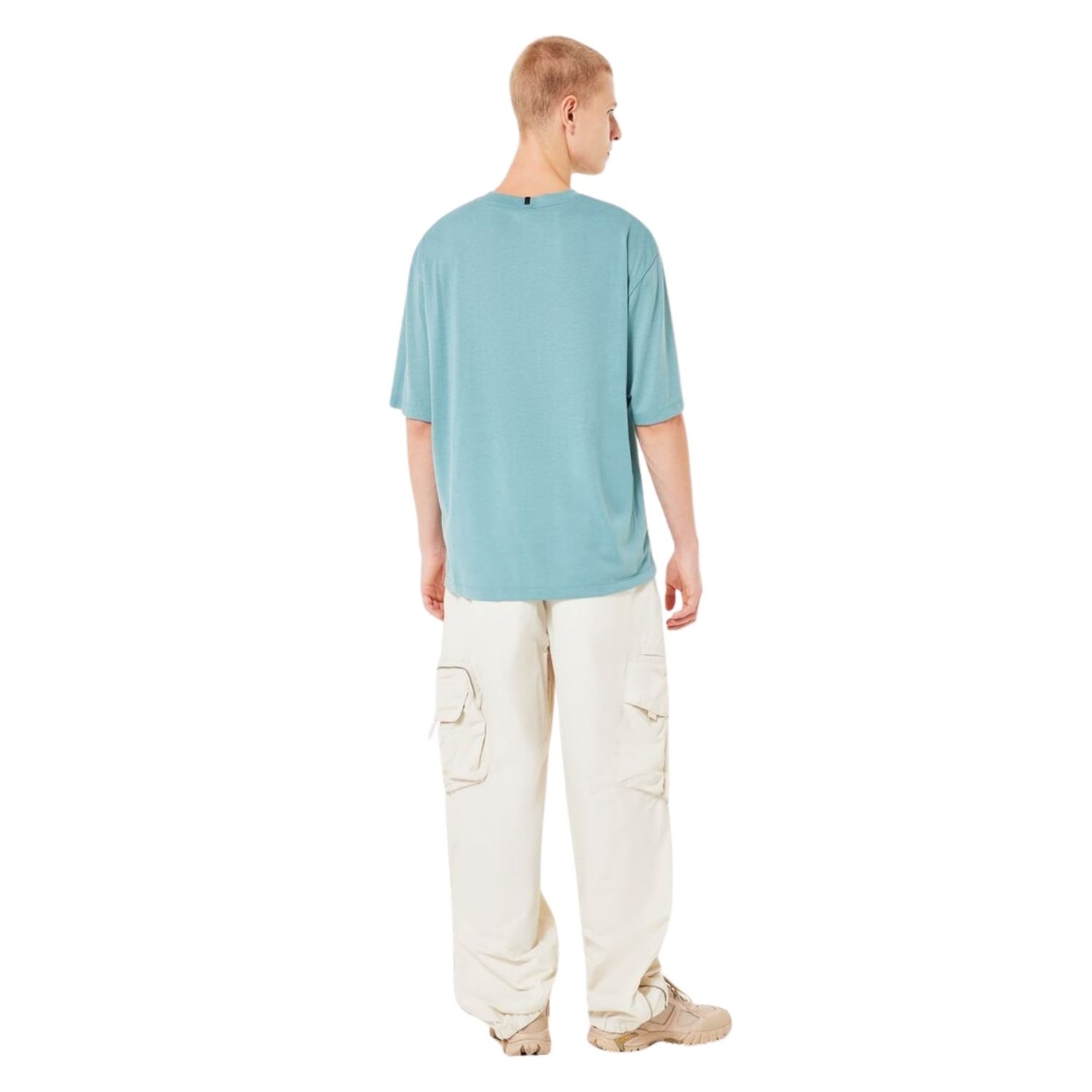 Oakley Jellyfish Erkek Mavi Tişört