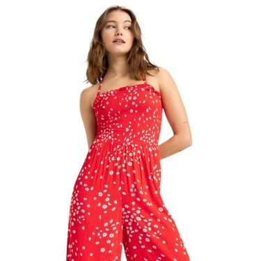  Roxy Palm Groves Jumper Kadın Kırmızı Tulum