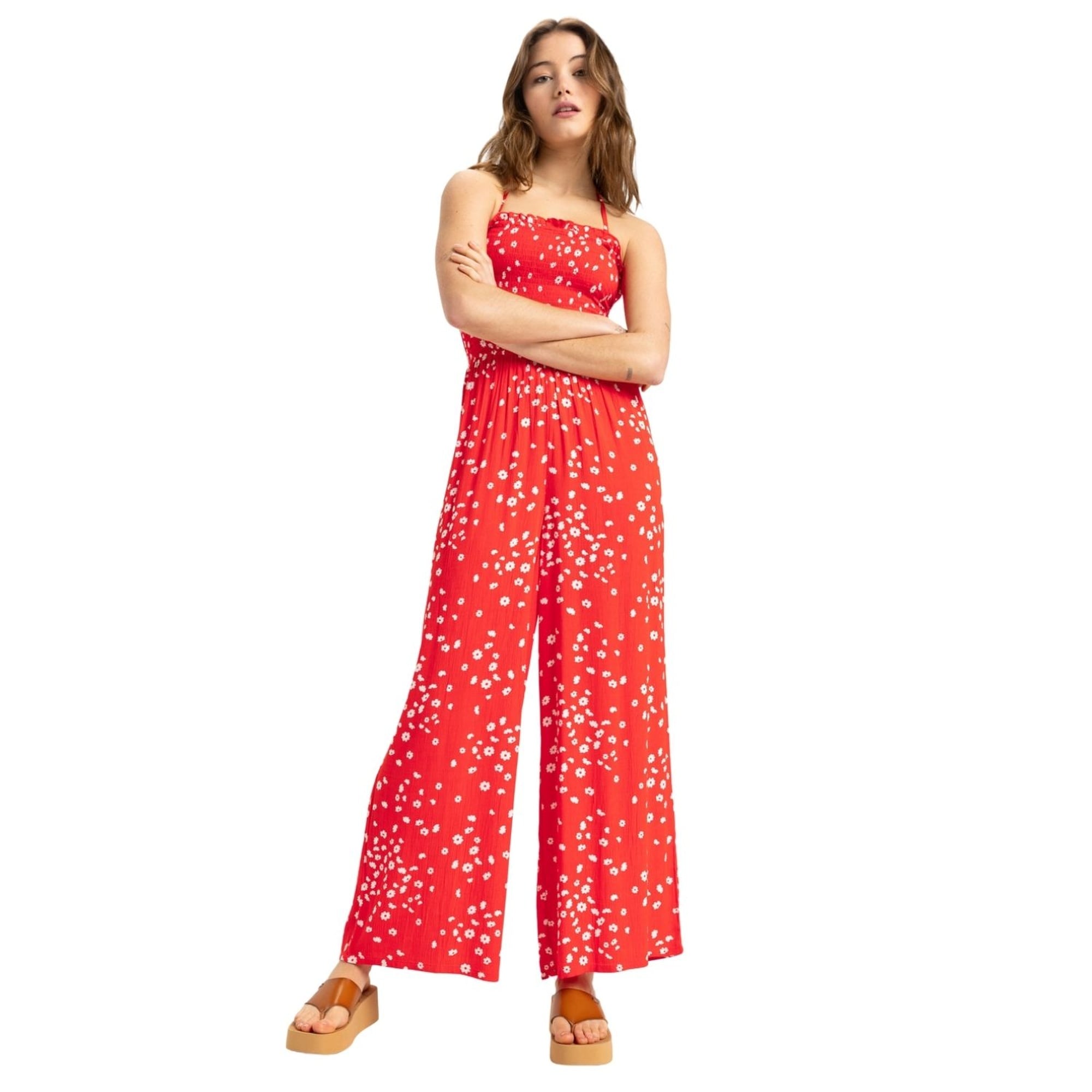 Roxy Palm Groves Jumper Kadın Kırmızı Tulum