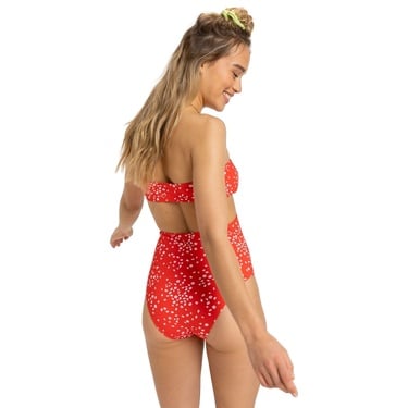  Roxy PT Beach Classics Fashion OP Kadın Kırmızı Mayo