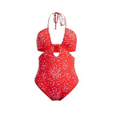  Roxy PT Beach Classics Fashion OP Kadın Kırmızı Mayo