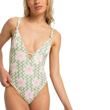  Roxy Hibiscus Daze One Piece Kadın Mayo