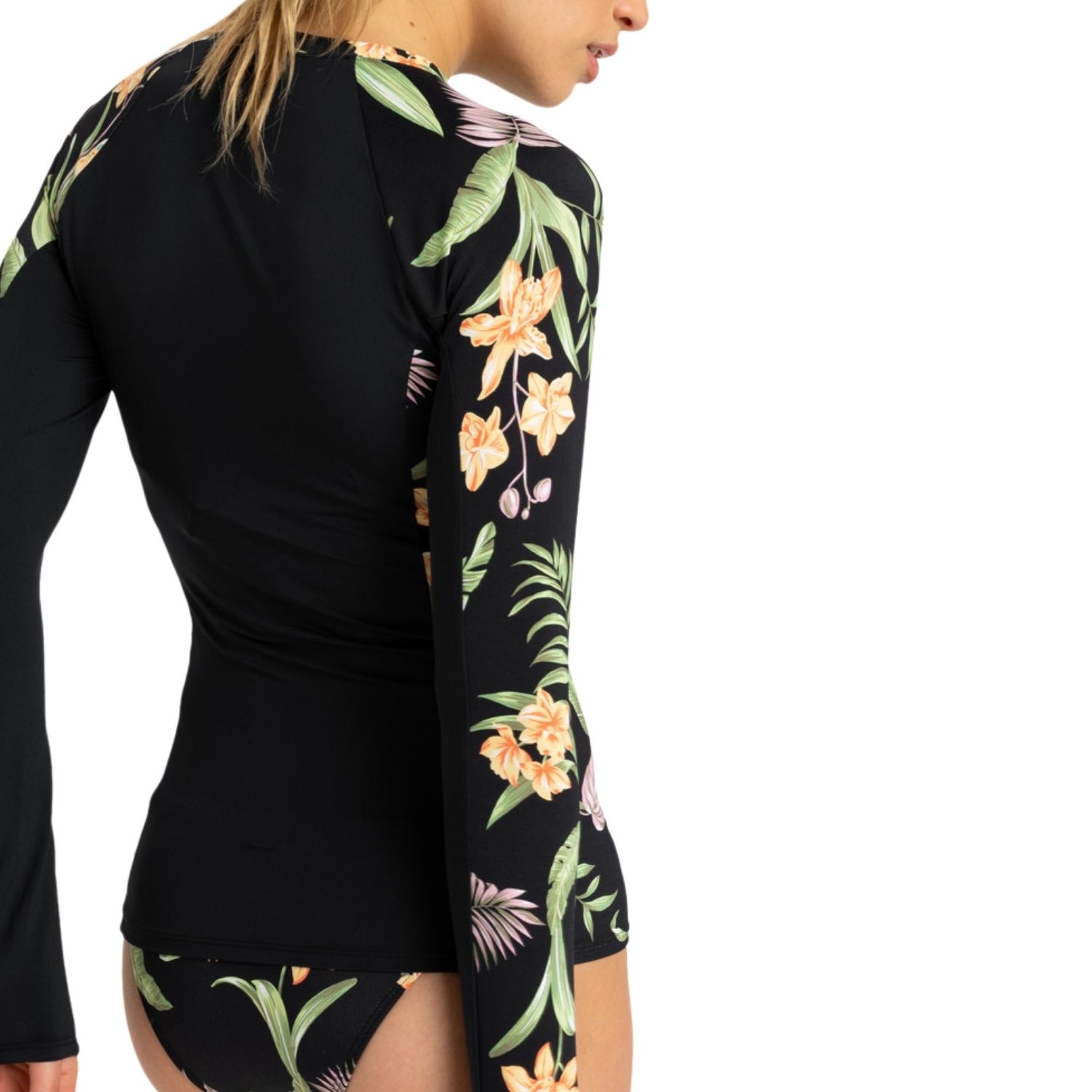 Roxy Ls Zip Kadın Siyah Likra