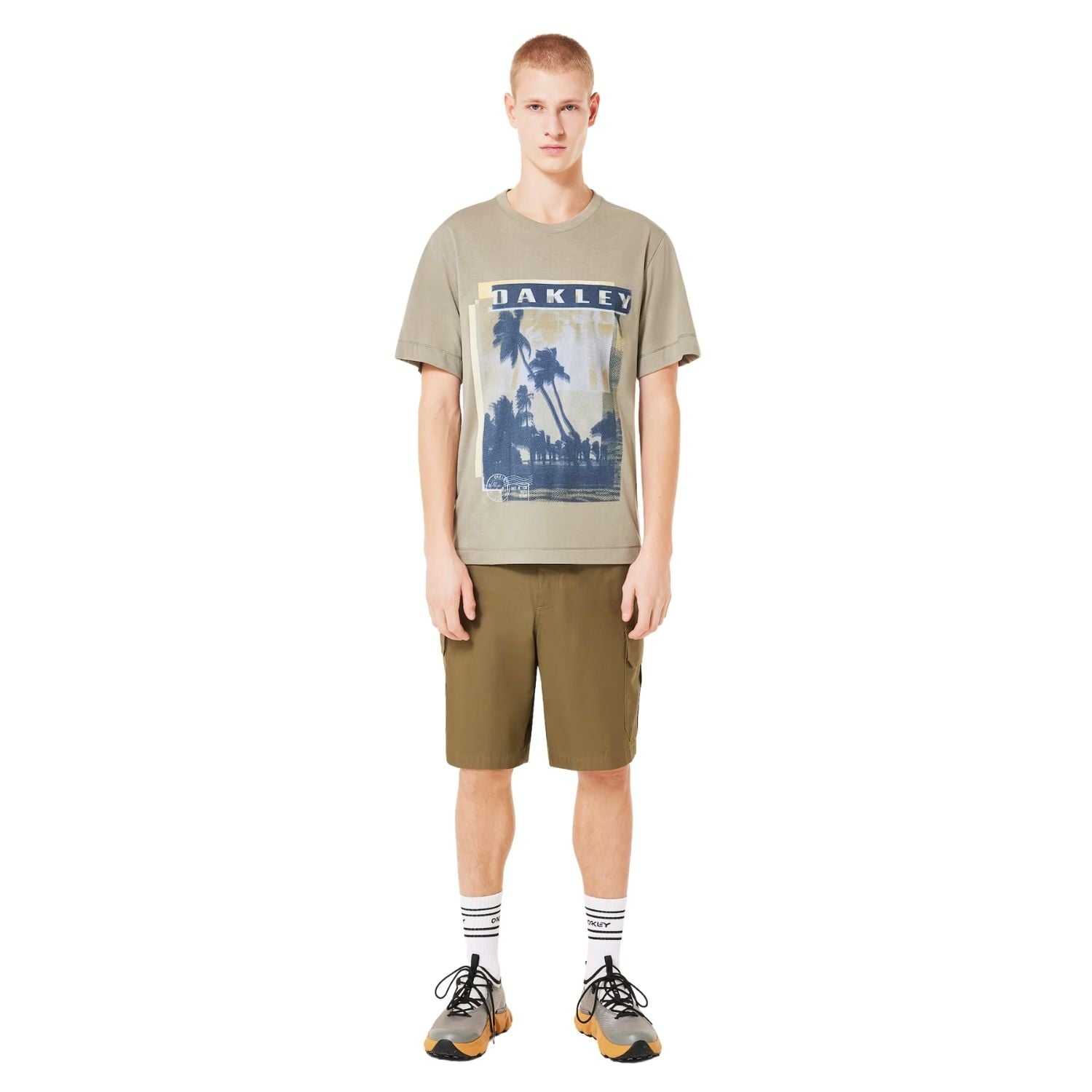  Oakley Palm Erkek Yeşil Tişört