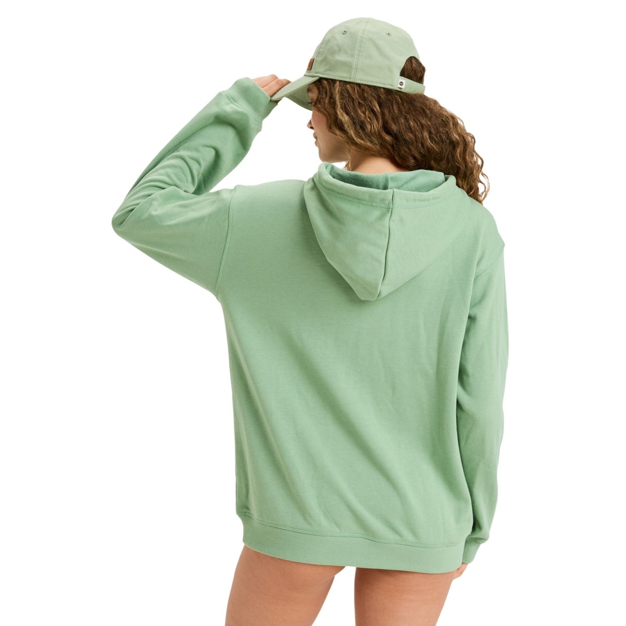 Roxy Surf Stoked Hoodie Terry Art Kadın Yeşil Sweatshirt