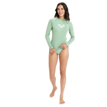  Roxy Whole Hearted Ls Kadın Yeşil Likra