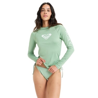  Roxy Whole Hearted Ls Kadın Yeşil Likra