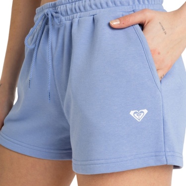  Roxy Surf Stoked Short Terry Kadın Mavi Şort