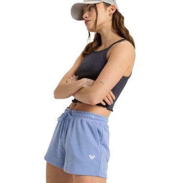  Roxy Surf Stoked Short Terry Kadın Mavi Şort