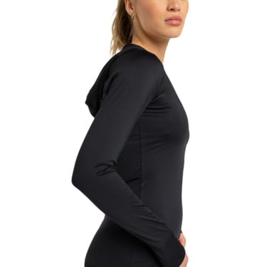  Roxy New Essentials Hoodie Zipped Kadın Siyah Likra