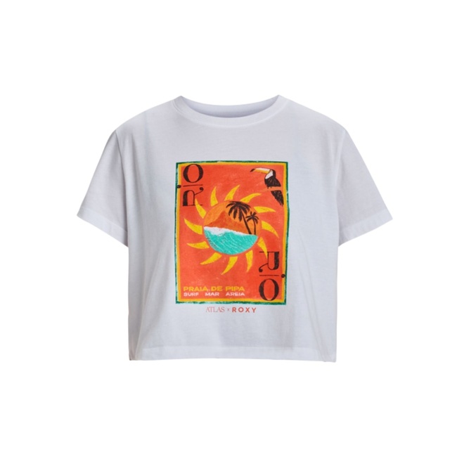  Roxy Atlas Oceanregular Crop Kadın Renkli Tişört