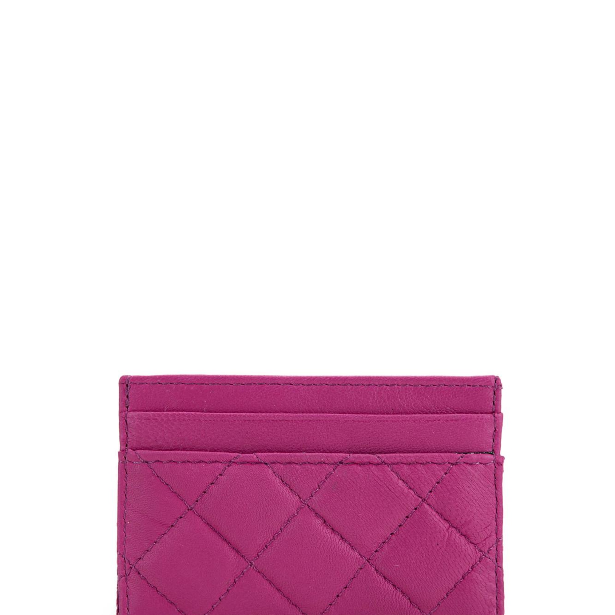 Tamer Tanca Unisex Hakiki Deri Fuşya Kartlık