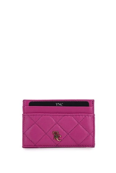  Tamer Tanca Unisex Hakiki Deri Fuşya Kartlık