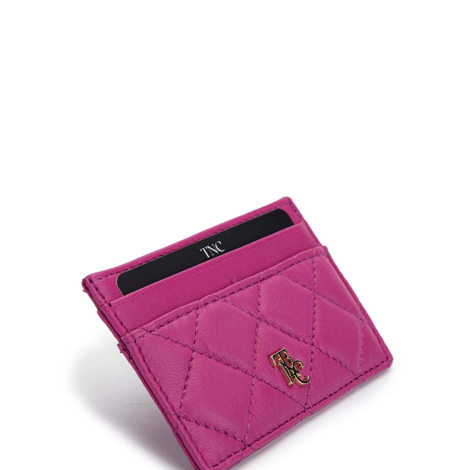 Tamer Tanca Unisex Hakiki Deri Fuşya Kartlık