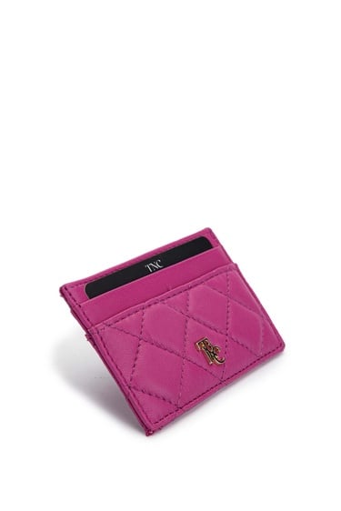  Tamer Tanca Unisex Hakiki Deri Fuşya Kartlık