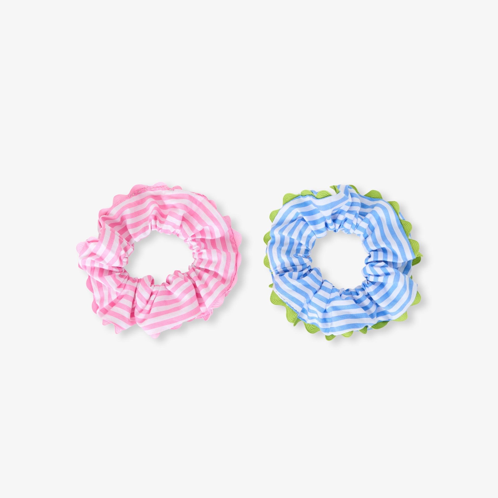 Jacadi Paris Kız Çocuk 2'li Çizgili Poplin Lastik Toka