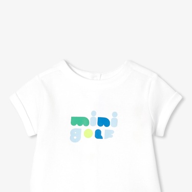  Jacadi Paris Yenidoğan Erkek Bebek Retro Şortlu İkili Set