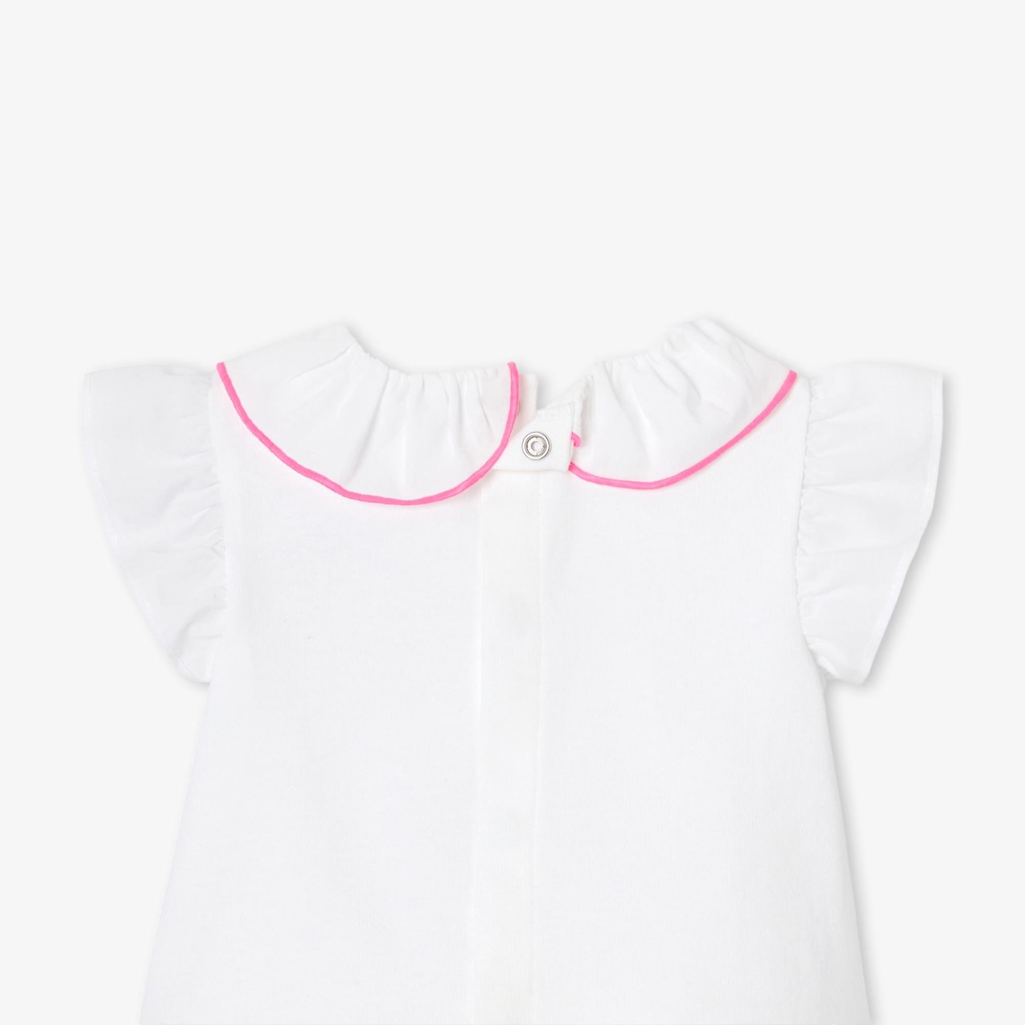 Jacadi Paris Yenidoğan Kız Bebek Fırfır Detaylı Şortlu İkili Set