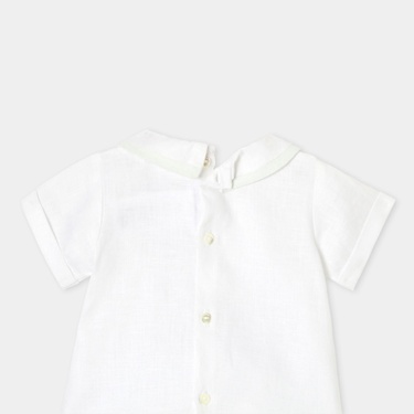  Jacadi Paris Yenidoğan Erkek Bebek Keten Şortlu İkili Set