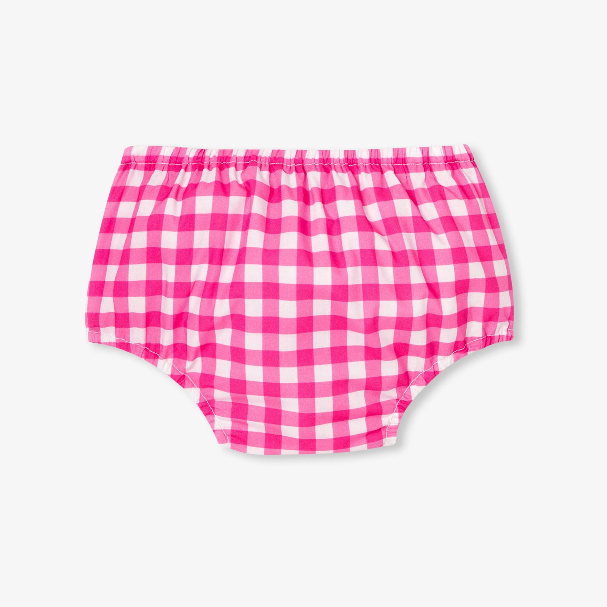 Jacadi Paris Yenidoğan Kız Bebek Pötikareli Poplin Elbise