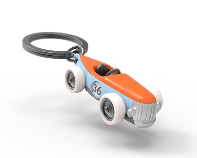  Metalmorphose Vintage Yarış Arabası Anahtarlık