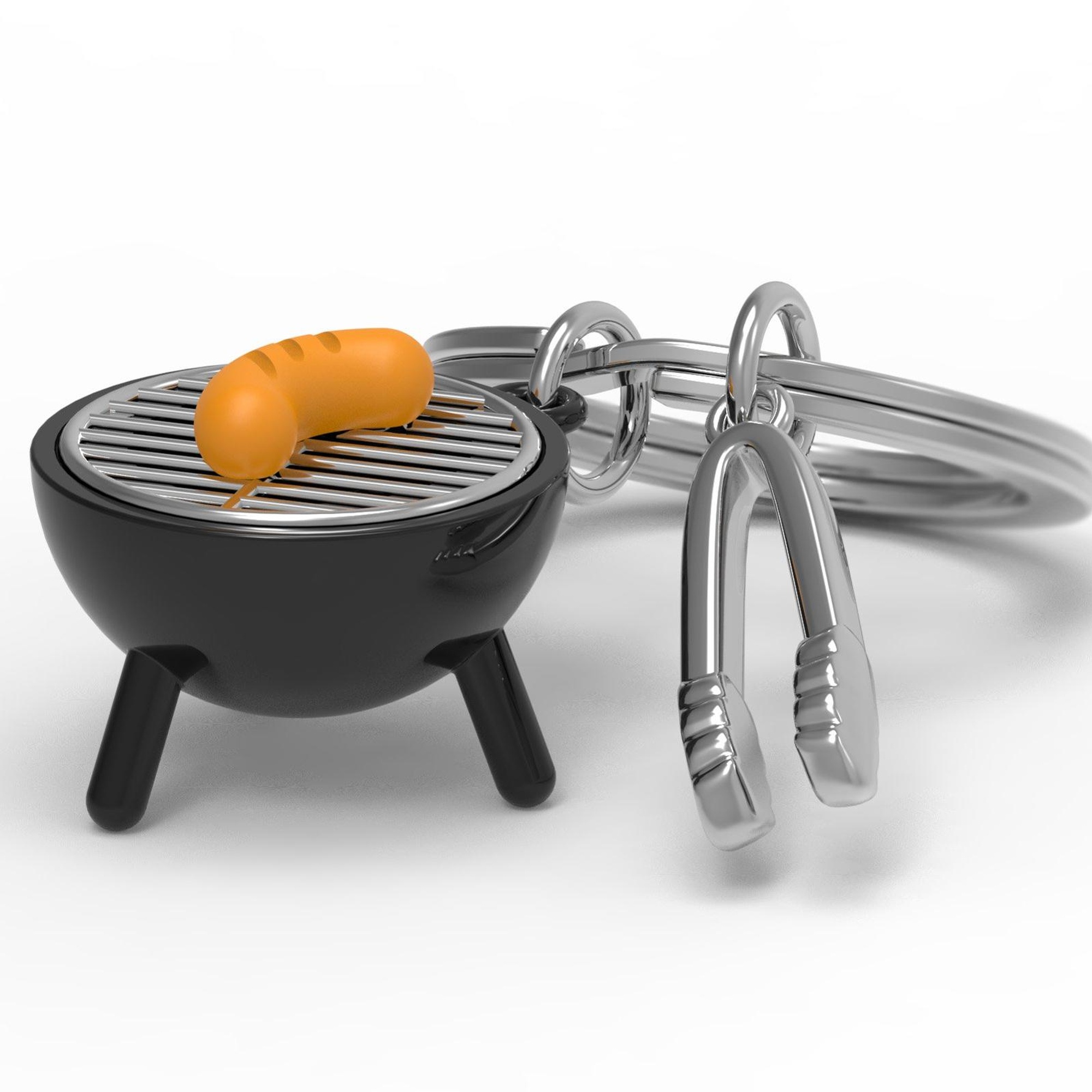 Barbekü Sosis Anahtarlık