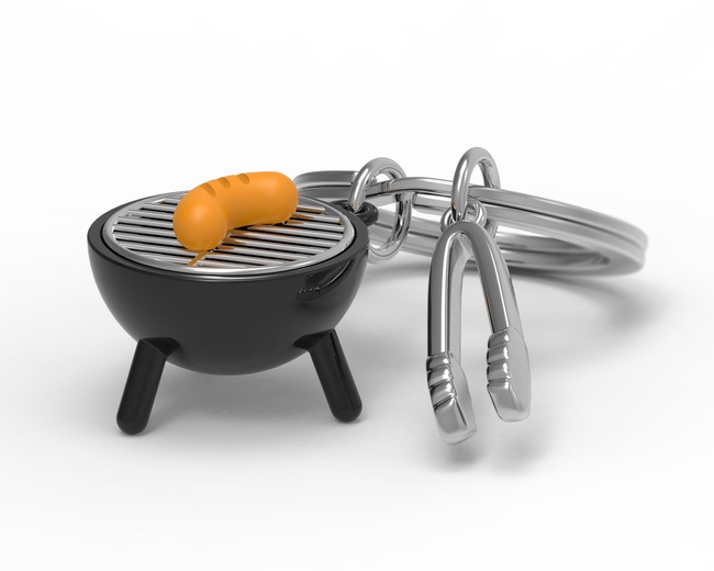  Barbekü Sosis Anahtarlık